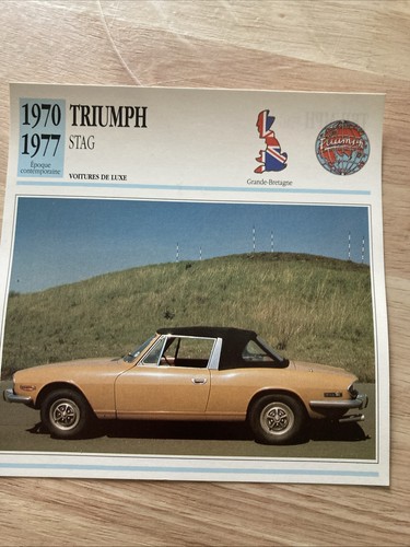 Triumph stag 1970 1977 - 1977, carte