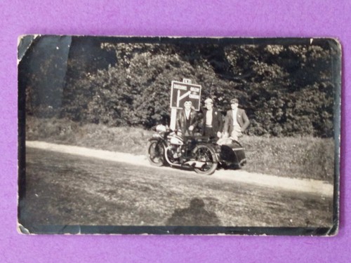 Photo 1930 moto side car - moto, side-car