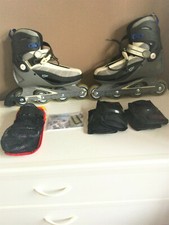 Roller fitness Homme Decathlon 42 blanche grise et noire : neuf et intact