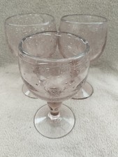 3 verres bullés Soufflés à