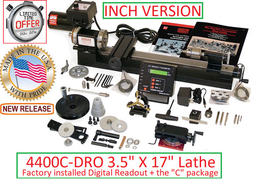 Sherline 4400c dro - 3.5", 17"