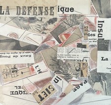 Tableau collage cubisme