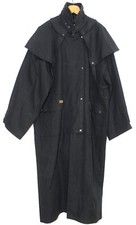 Manteau Cache Poussière Noir Riding Coat Toile Cirée DOWNUNDER Taille 6XL