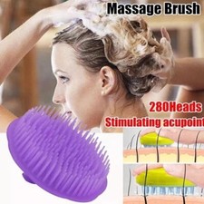 Peigne de massage en silicone pour le lavage des cheveux, outil de coiffure, acc
