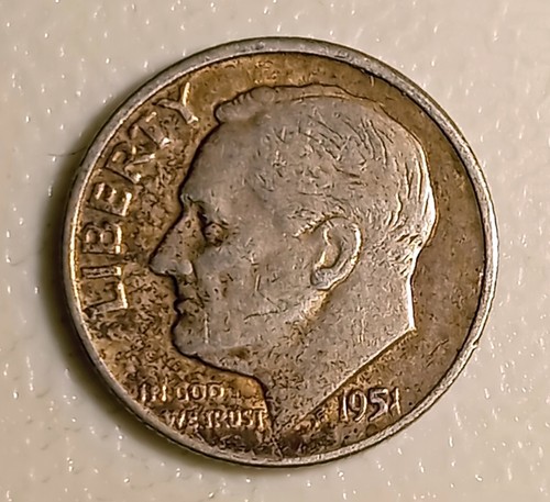 Usa one dime 1951 roosevelt - 1951,