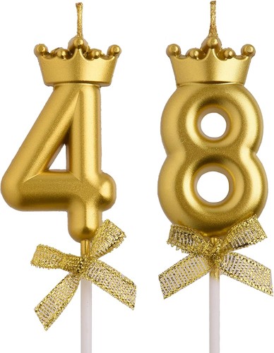 48th 84th birthday candles - 48th,