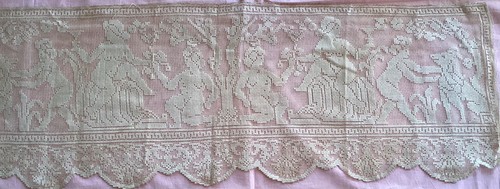 Ancien antependium dentelle - ancien,