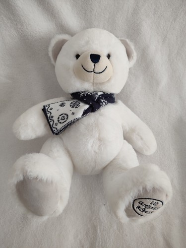 Doudou peluche ours blanc - doudou,