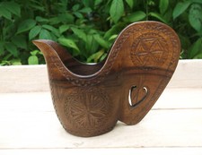 ART POPULAIRE POT À LAIT EN BOIS QUEYRAS