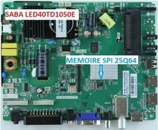 Mémoire SPI 25Q64 pour TV SABA LED40TD1050E - TP.SIS231.PT851 - C400X14-E1-C