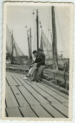 Photo ancienne bateau pêche - ancienne,