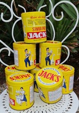 ANCIENNE BOITE TOLE PUBLICITAIRE SAVON  JACK'S TOULOUSE VINTAGE ANNEES 50