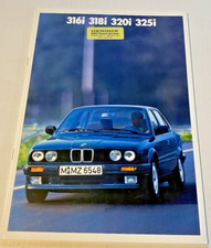 Brochure de Vente BMW  316i, 318i, 320i, 325i - 1987 - Bel Etat. En Allemand.