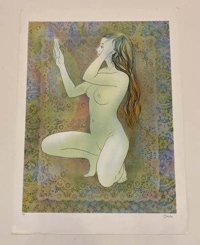 Lithographie signée beneton - beneton,