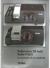 CATALOGUE ROLLEI - ROLLEIVISION 35 TWIN - ROLLEI P66S - SUMMUM DE LA CREATIVITE