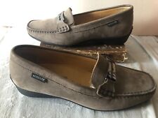 Mocassins femmes MEPHISTO Cool Air gris moyen daim escarpins chaussures de conduite UK 7 US 9,5
