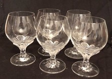 5 Verres A Cognac Cristal D
