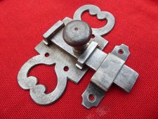 targette verrou en fer forgé art populaire serrure