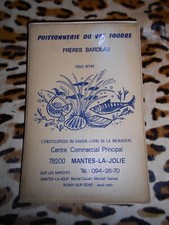 Classeur recettes Poissonnerie du Val Fourré, Frères Bardeau, Mantes-la-Jolie