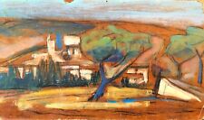 Entre cubisme et fauve petit tableau 1er moitié du XXe signé illisible 