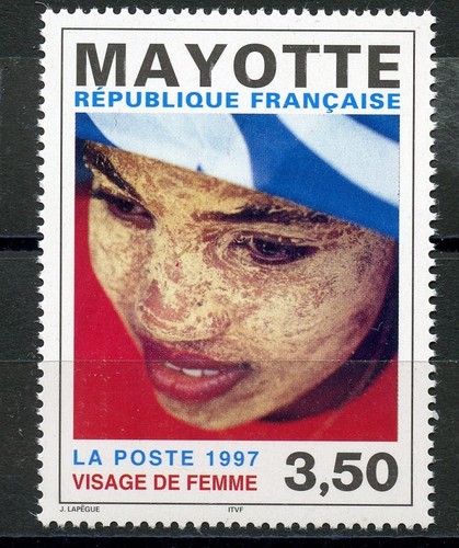 Stamp timbre mayotte n - /, de