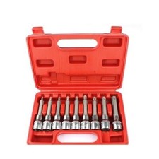 Coffret 9 embouts torx 6 pans (t20 t25 t27 t30 t40 t45 t50 t55 t60)