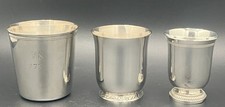 Lot 3 timbales métal argenté Christofle Ercuis Ravinet d’Enfert
