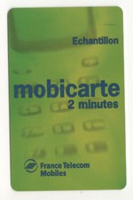 RECHARGE - MOBICARTE - ÉCHANTILLON 2 MINUTES - 1998 - LUXE - Télécarte Téléphone