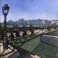 Tableau Paris Pont des arts Tourrier