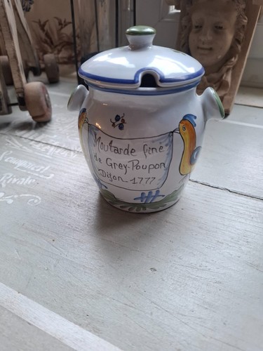 Gros pot moutarde - pot, /