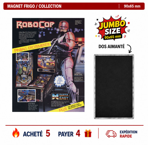 Magnet frigo robocop 90x65 - frigo, mm