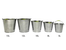 Seau Zink 5-15 Litres Seau D'Eau Seau En Tôle Seau En Métal Seau Décoratif