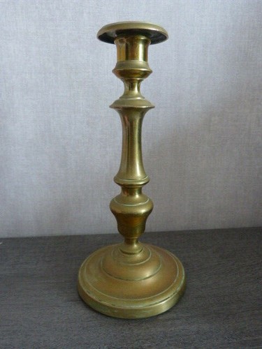 Ancien bougeoir laiton ou - ancien,