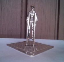 Miniature échassier argent massif  Pays Bas