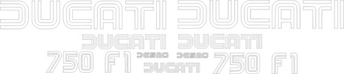 Ducati 750 réplique decals - 750,