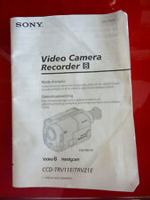 sony  - mode emploi - video camera 8 - CCD - TRV11 / TRV 21 E - en français
