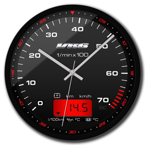 Horloge murale noir - horloge,