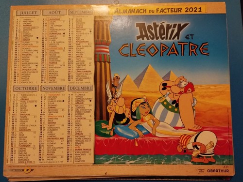 Almanach facteur calendrier - almanach,