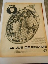 PUB Le Jus de Pomme cidre doux Tennis Advert Print 1961