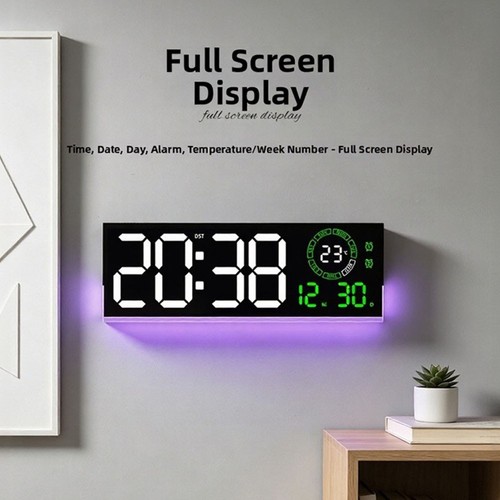 Horloge murale led - horloge,