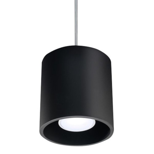 Suspension aluminium noir gu10 - suspension,