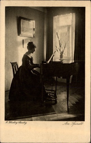 Spinet piano german vintage - piano,