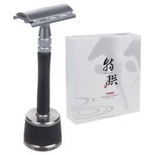 Rasoir Feather inox bois