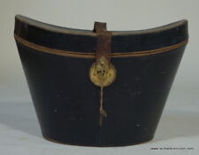 malle à chapeau toilée noire