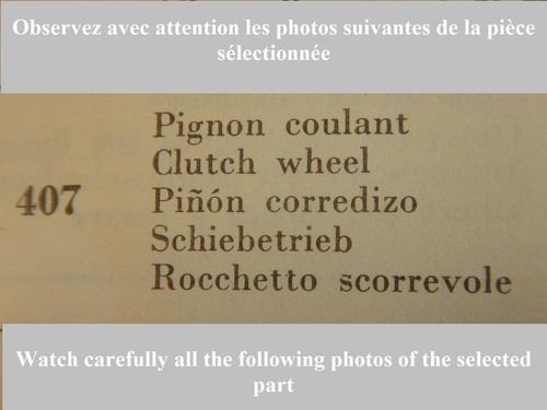 Pignon coulant eta - pignon,