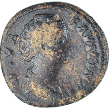 Monnaie, Diva Faustina I, Sesterce, 141, Rome, TB, Bronze, RIC:1105a