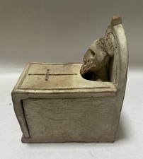 sculpture érotique en terre cuite - moine coquin