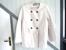Veste longue toile blanc