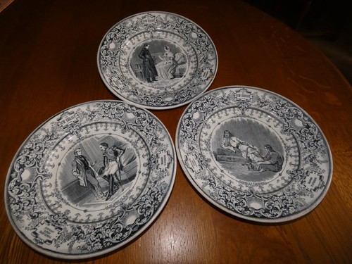 Anciennes assiettes fine - 3,