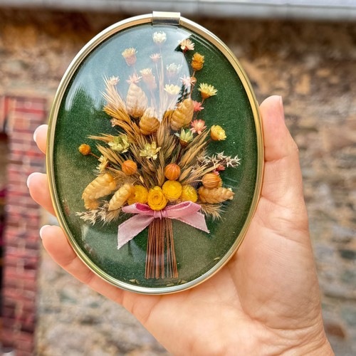 Cadre vintage ovale verre - ovale, en